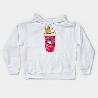 Ginger Bread Latte Cat Kids Hoodie